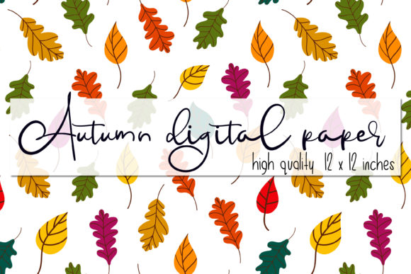 Autumn Leaves Digital Paper: A Versatile Design for Creative Projects