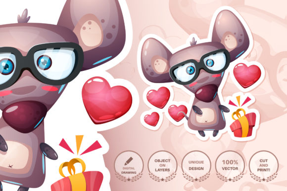 Cartoon Character Pretty Mouse - Pattern: A Versatile Asset for Creative Workflows