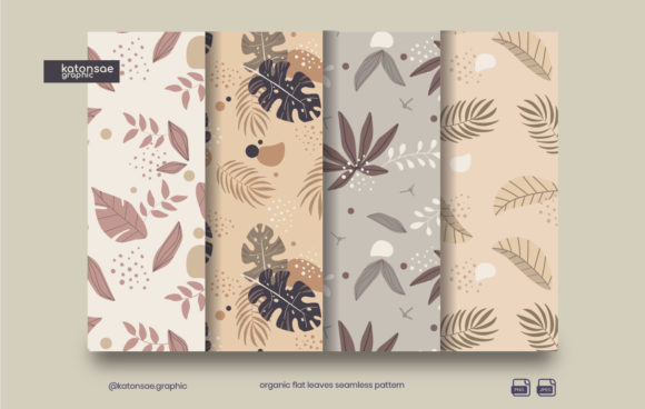 Enhance Your Creative Projects with Awesome Leaves Digital Seamless Pattern