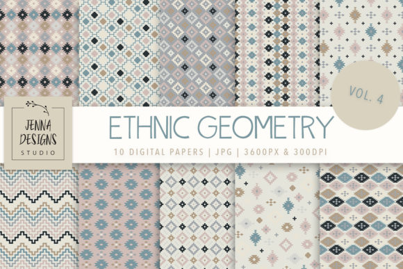 Exploring Ethnic Geometry Vol. 4 Digital Papers