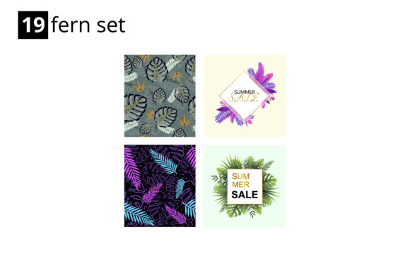 Fern Elements Big Set: Nature-Inspired Design