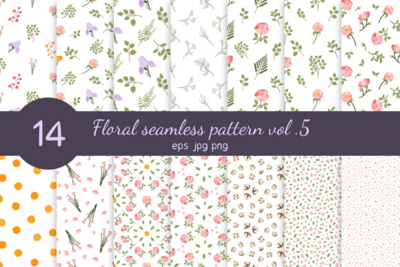 Floral Seamless Pattern Vol 5: A Versatile Tool for Modern Designers