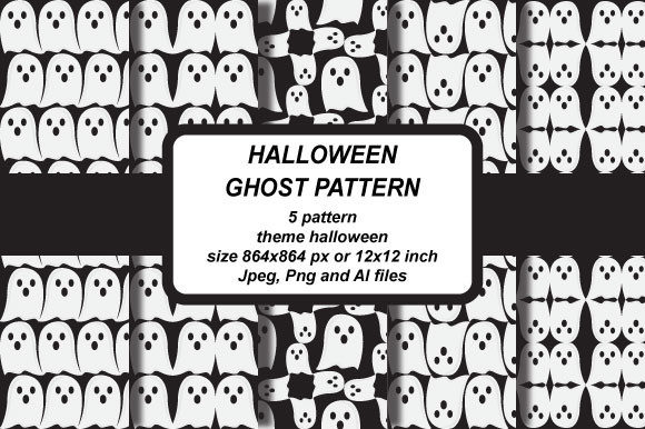 Ghost Halloween Pattern