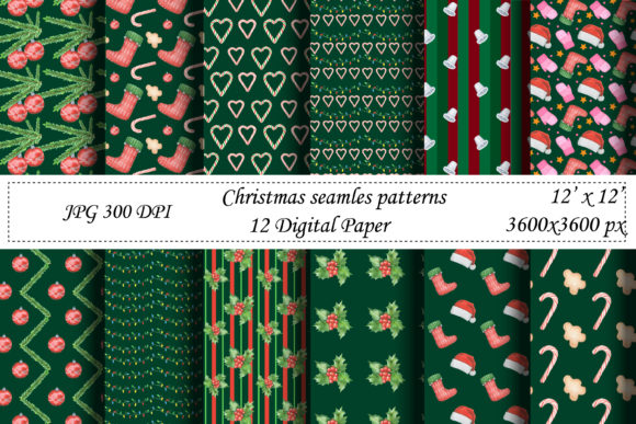 Green Seamless Pattern Christmas Santa: A Strategic Design Asset for Creative and Business Success