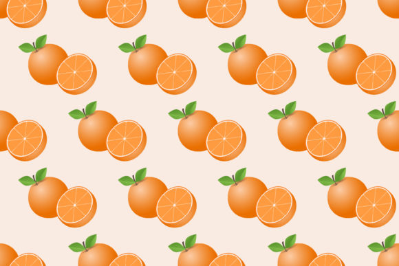 Hand Drawn Orange Fruit Seamless Pattern: A Versatile Design for Creative Uses