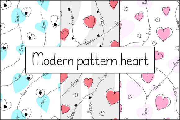 Modern Pattern Heart: A Timeless Expression of Love in Design