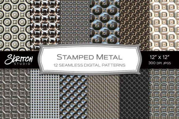 Stamped Metal Seamless Backgrounds: A Modern Touch for Creative and Business Innovation