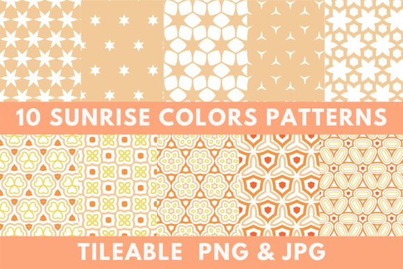 Sunrise Colors Digital Pattern Set