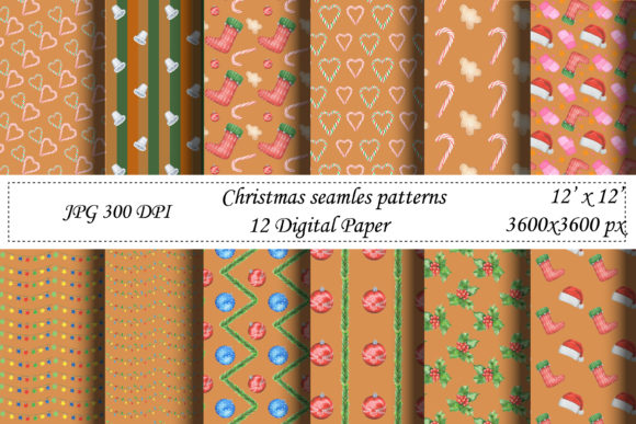 Watercolor Orange Seamless Pattern.Xmas: A Festive Design Resource