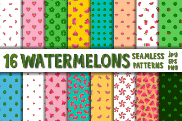 Watermelon Digital Paper Bundle: A Vibrant Addition to Your Creative Toolkit
