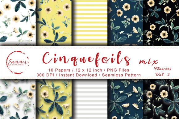 Yellow Flowers Seamless Digital Paper: A Versatile Creative Resource